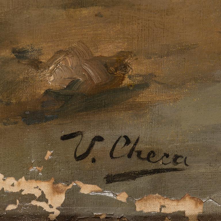 ULPIANO CHECA Y SANZ, attributed to, oil on canvas.