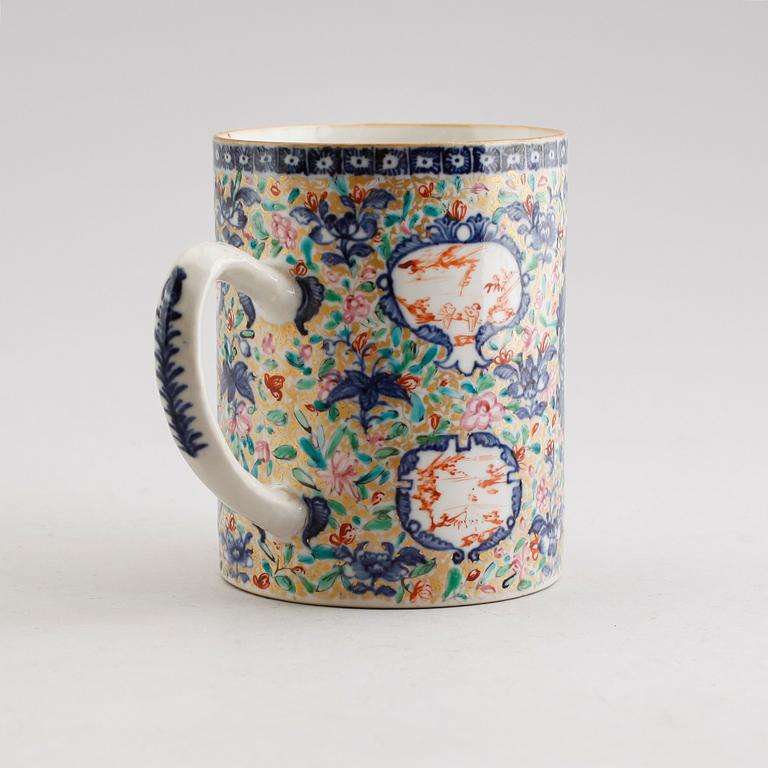MUGG, kompaniporslin, Kina, Qianlong 1736-1795.