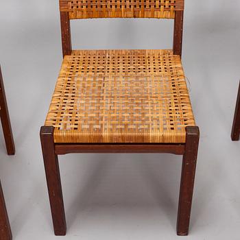 Aino Aalto, stolar, 4 st, modell 615 för Artek 1900-talets mitt.