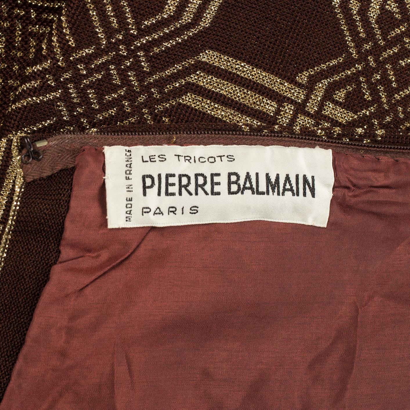 PIERRE BALMAIN, långklänning  1960-tal.