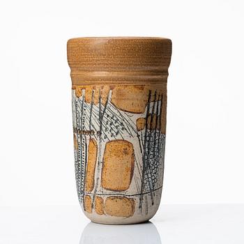 Lisa Larson, a unique stoneware vase, Gustavsberg studio, Sweden 1950s.