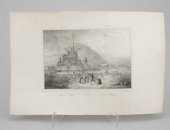 NORSKA UTSIGTER, 10 st, "Lithografierade och  Utgifne av M.G. Ankarsvärd", 1830-37.