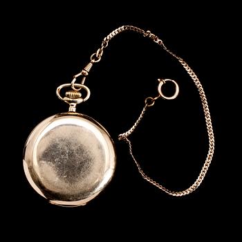 FICKUR, 14 k guld, tidigt 1900-tal. Total vikt ca 53 gram.