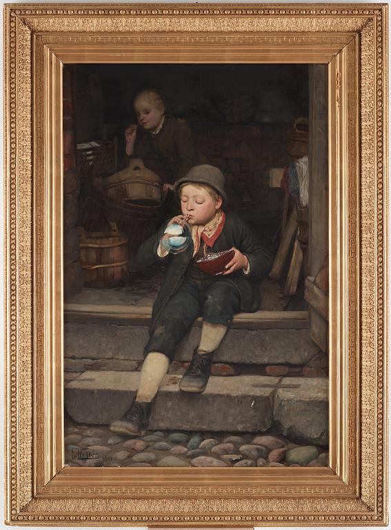 Gustaf Theodor Wallén, "Såpbubblor" (Soap bubbles).