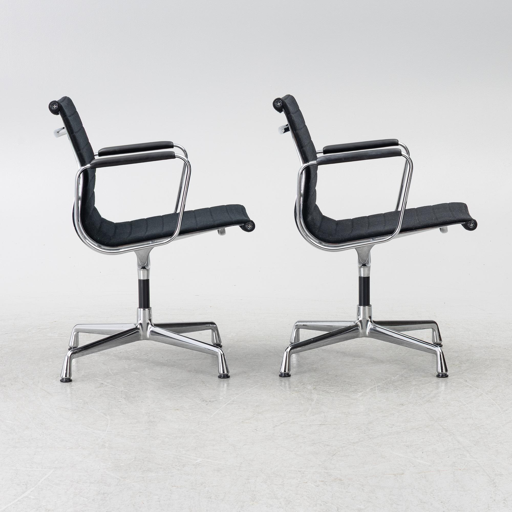 Charles & Ray Eames, A pair of EA 108 armchairs, Vitra.