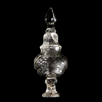 A SWEDISH CHANDELIER BY OLOF WESTERBERG, rokoko, Stockholm 1792.
