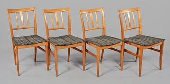 STOLAR, 4 st, "Talavid", Carl Malmsten, Waggeryds Möbelfabrik AB, 1950/60-tal.