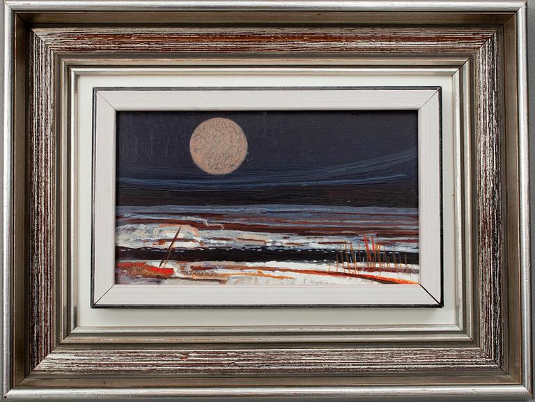 VEIKKO TAKALA (FINLAND), olja på skiva, sign. och dat. -76.