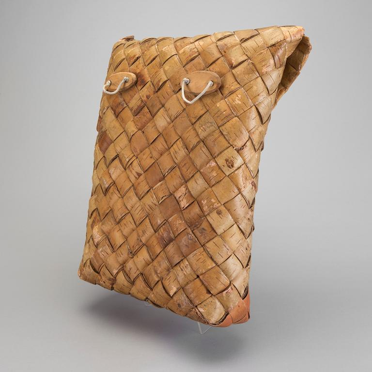 RYGGSÄCK, Näver, Allmoge, 18-/1900-tal.