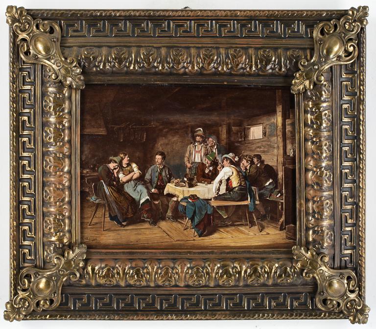 RAMAR, 2 st, mässing, nyrenässans, 1800-talets slut.