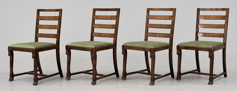 STOLAR, 4 st, troligen Erik Chambert, 1930-/40-tal.