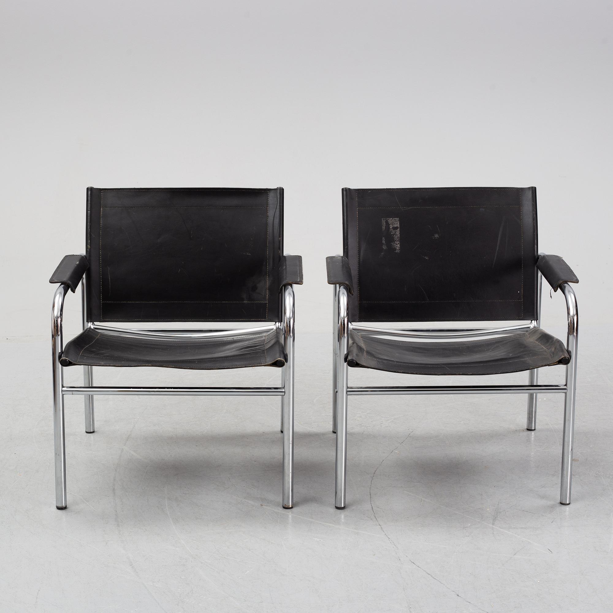 A pair of 'Klinte' armchairs by Tord Björklund for Ikea, 1980's.