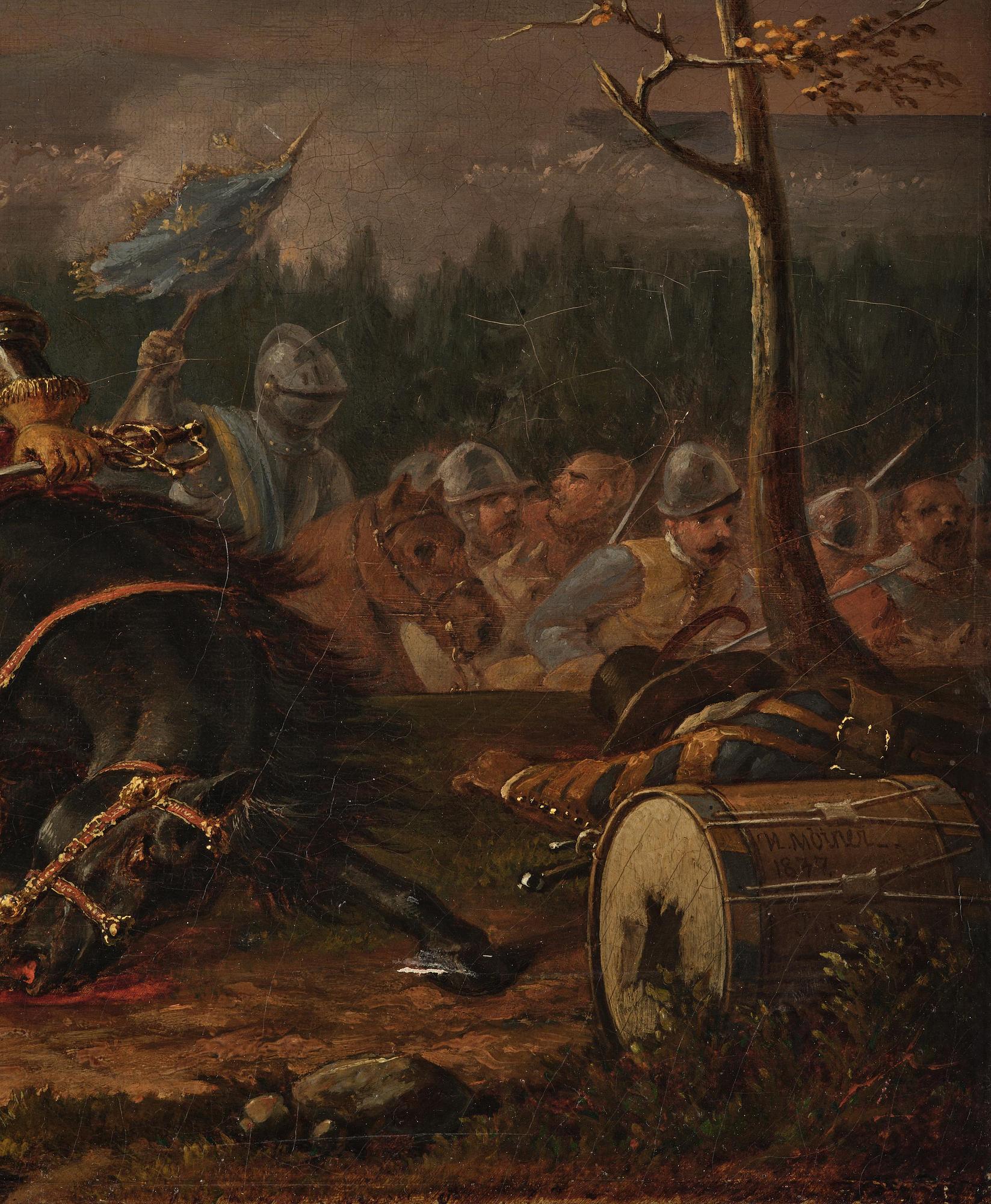 Hjalmar Mörner, ”Bataille-Scene, vid Kirkholm, den 27 sept. 1604”.