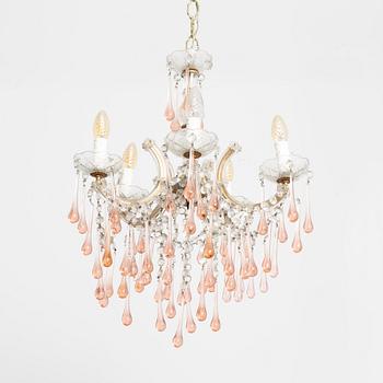 A chandelier, probably Italy, second half of the 20th century.