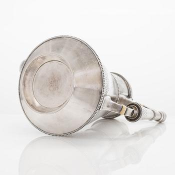 Edvard Kortman, kaffeservis, 3 delar, silver, S:t Petersburg, 1886.