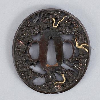 TSUBA, brons, Japan.
