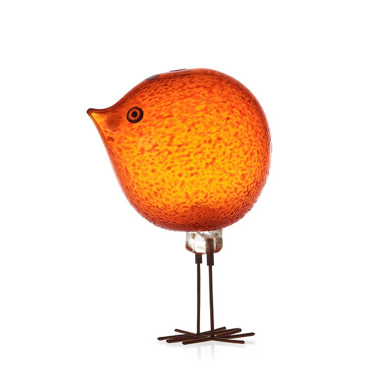 A Peter Pelzel 'Pulcino' glass bird, Vistosi, Italy 1960's.