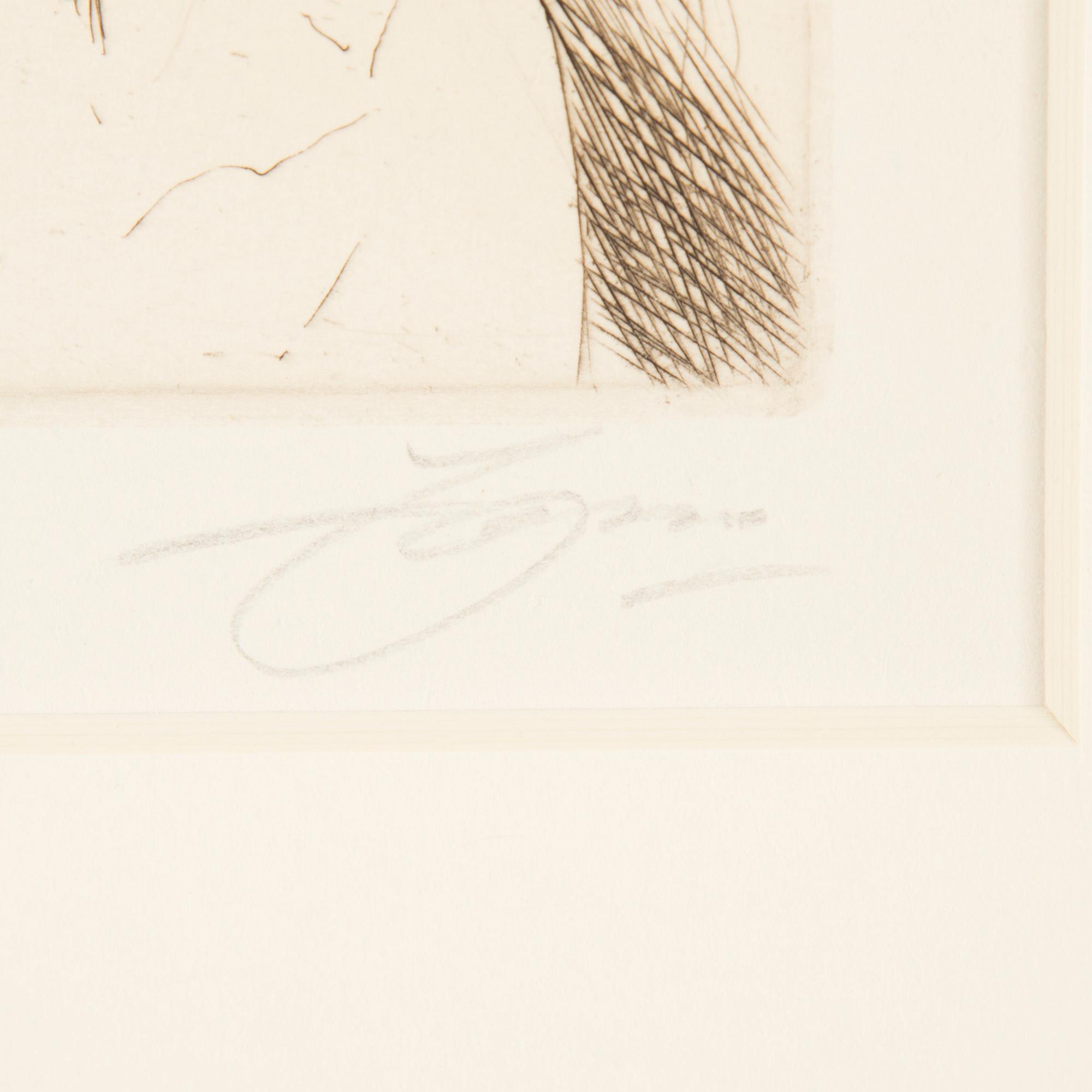 ANDERS ZORN, etching, "Frida", signed Zorn with pencil, executed in 1914.