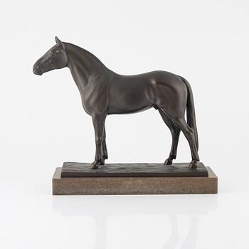 Carl August Brasch, a bronze sculpture, signed.