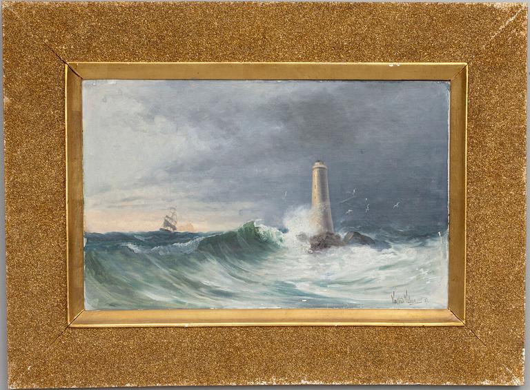 VALFRID NELSON, olja på duk, signerad och daterad -89.