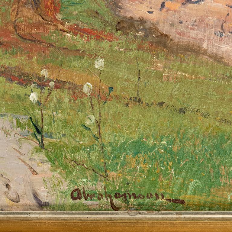 Erik Abrahamsson, oil on canvas, signed.