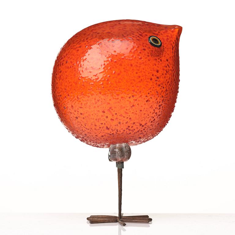 Alessandro Pianon, a "Pulcino" glass bird, Vistosi, Italy 1960's.