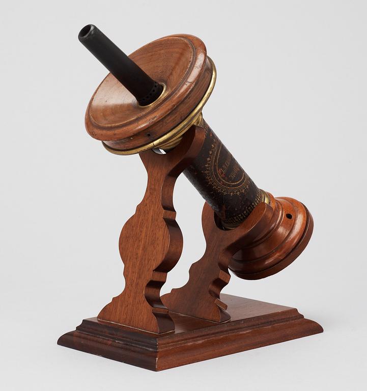 A table telephone by L.M Ericsson, 19th Century. The stand is a copy of the original model.