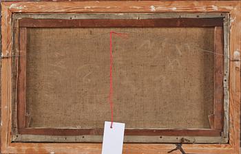 OKÄND KONSTNÄR, olja på duk, signerad, 1800-tal.