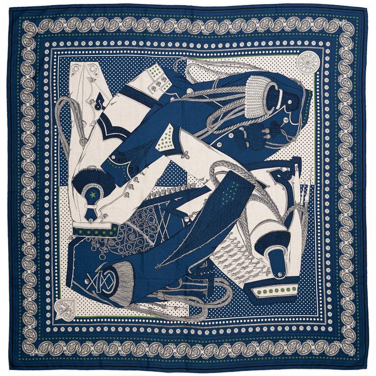 Hermès, shawl, "Zouaves and Dragons".