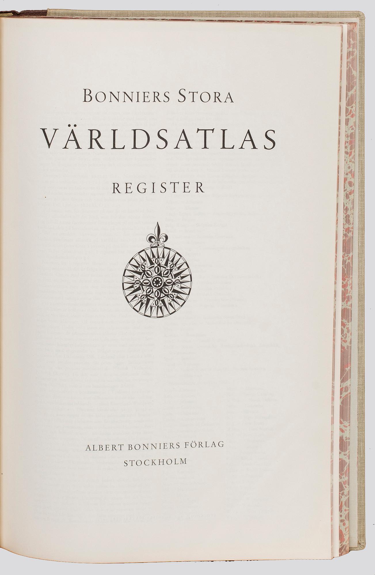 ATLASBÖCKER, 2 st, bland annat "Andrees Handatlas" Leipzig, 1893.