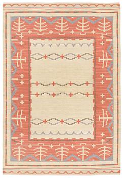 A flat weave carpet, c 371 x 250 cm, Sweden, circa 1940.