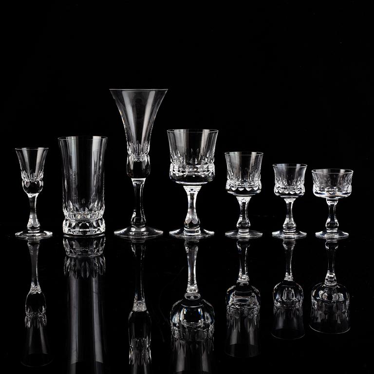 Göran Wärff, a part 'Prince' glass service, Kosta Boda (72 pieces).