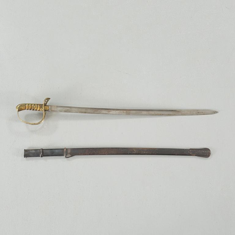 A sword for the swedish army, m/1867.