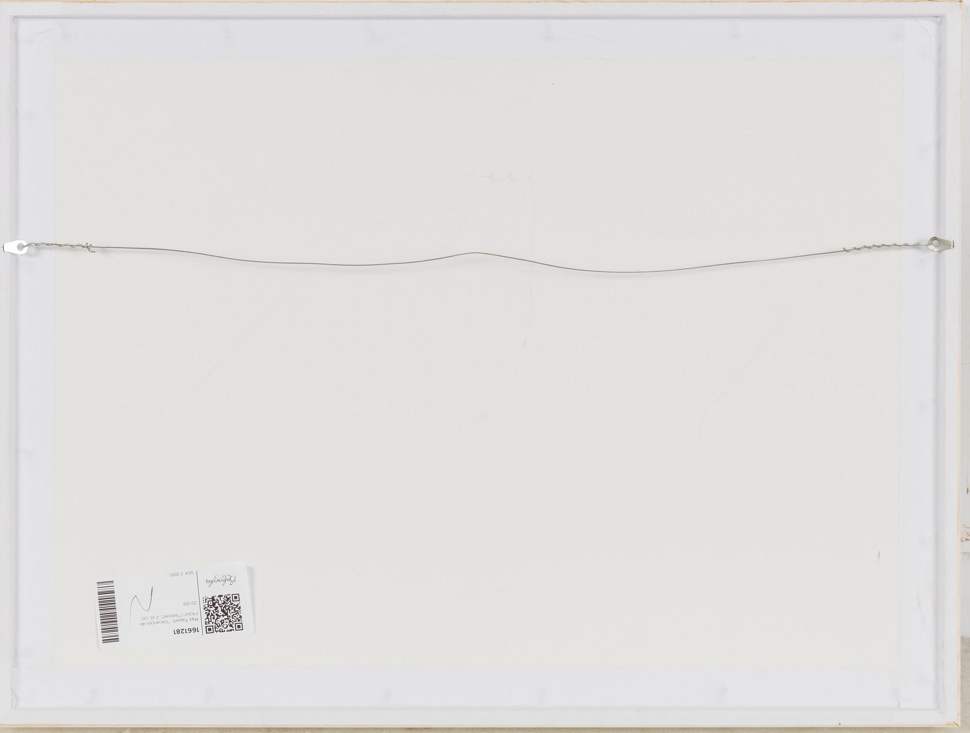 Max Papart, “Vacances de l'Azur"/"Solaire", 2 st.