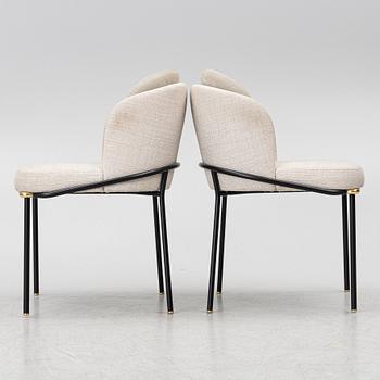 Christophe Delcourt, stolar, ett par, "Fil Noir Dining", Minotti. Italien.