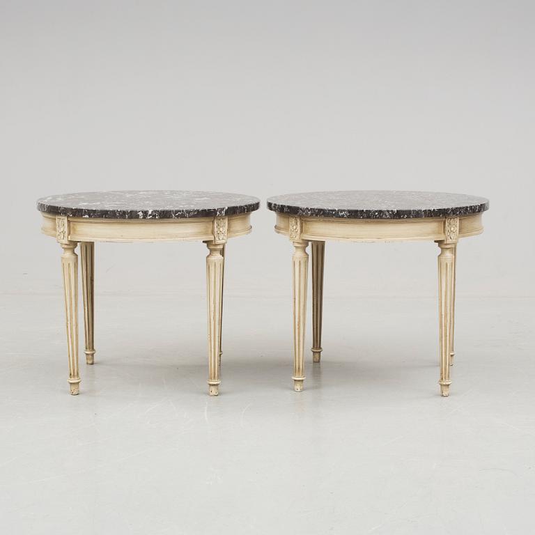 BORD, ett par. Louis Seize-stil, 1900-talets andra hälft.