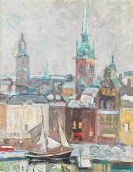 97. Harald Lindberg, "Skuta torkar segel, Gamla stan".