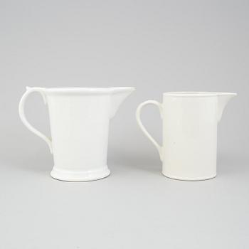 Two porcelain jugs, one by Gustavsber, early 20th century.