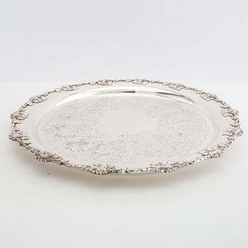 Trays 3 pcs of nickel silver, first half of the 20th century.