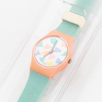 Swatch, Blue Lolly, wristwatch, 25 mm.