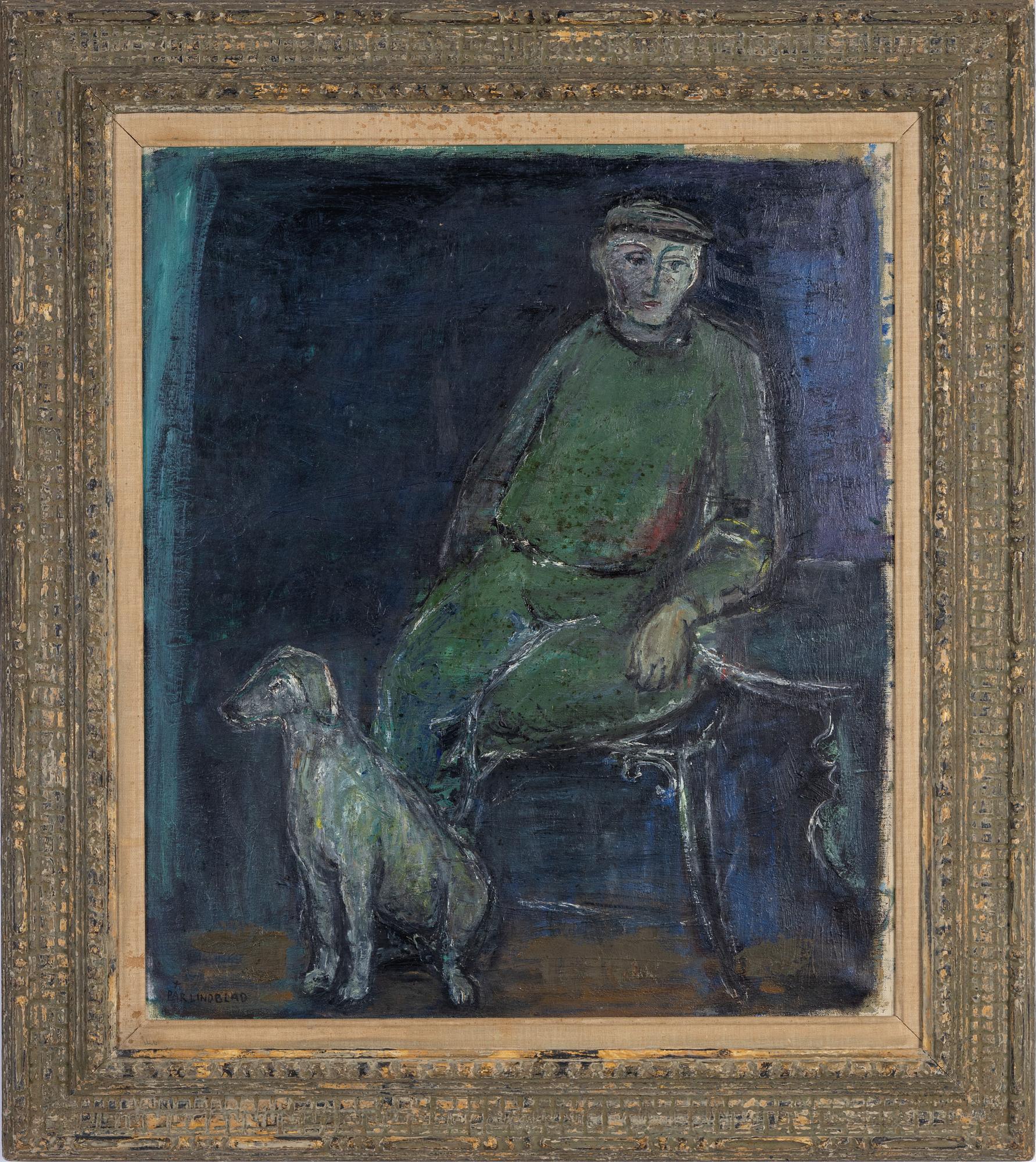 Pär Lindblad, oil on canvas, signed Pär Lindblad and dated Paris Aout 47 on verso.