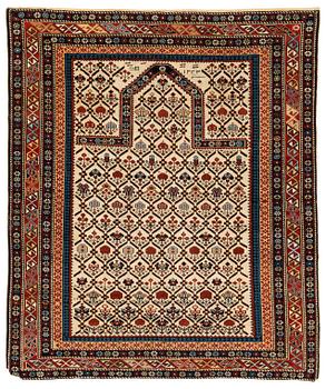 249. Matta, antik, Shirvan/Dagestan, Namazlyk, ca 138 x 114 cm.