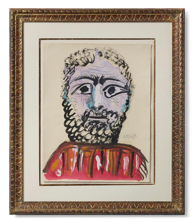 Pablo Picasso, "Buste d'homme".