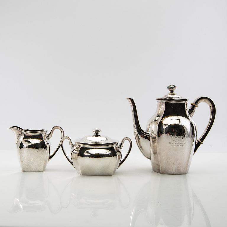 Coffee service 3 dl 1920s silver plate.