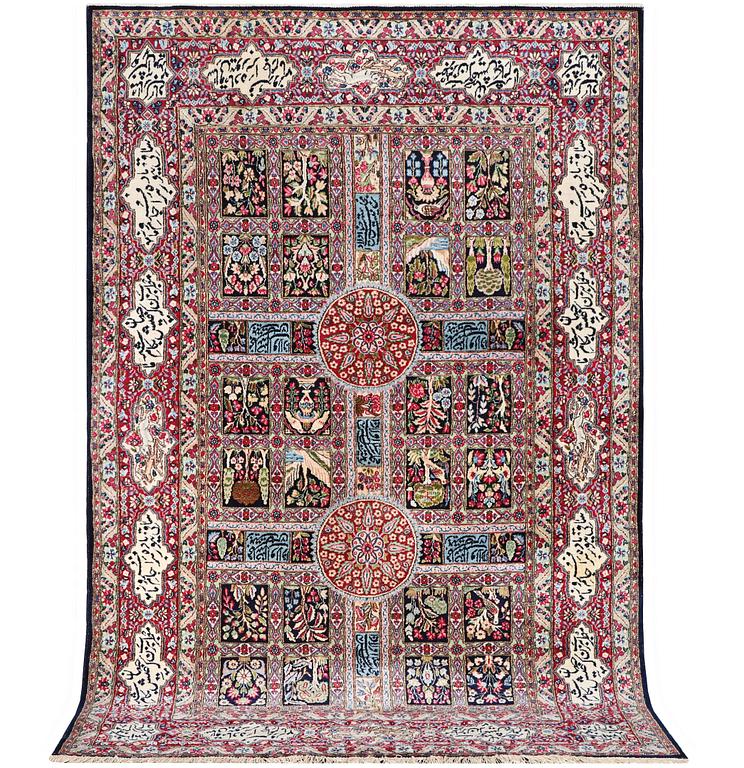 Matta, semiantik/old, Kirman, ca. 273 x 174 cm.