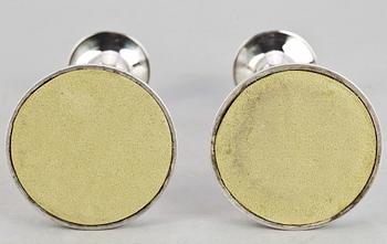 LJUSSTAKAR, ett par, silver, GAB, Stockholm, 1963.