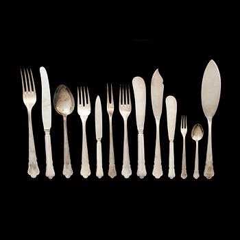 BESTICKUPPSÄTTNING, nysilver, 78 delar, "Ingrid", GAB, 1900-tal.