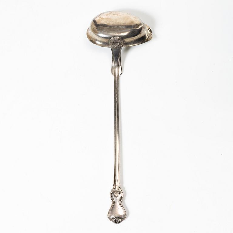 A silver ladle, 'Olga', P.G. Okblad, 1952.