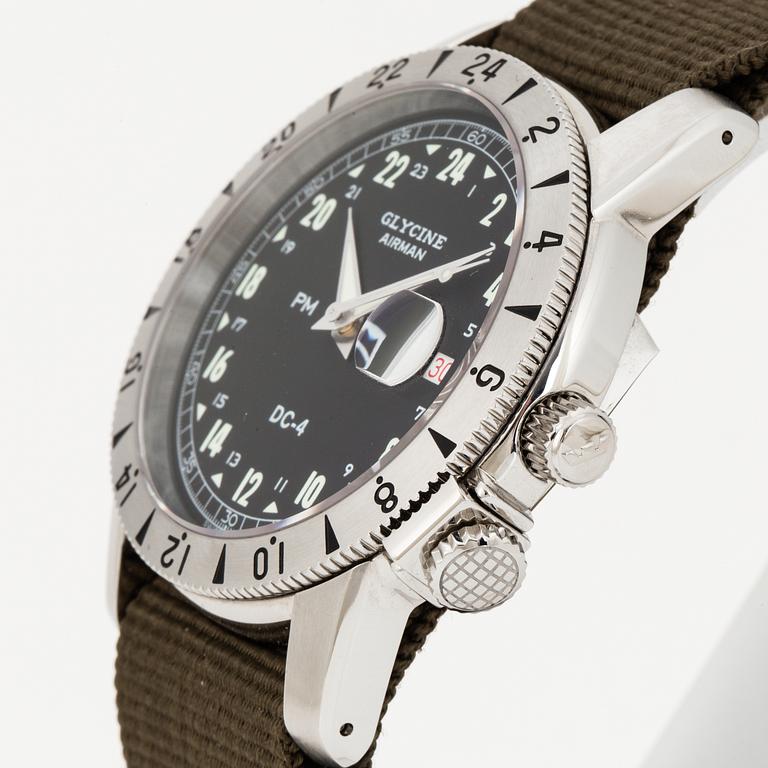 GLYCINE, Airman, DC-4, wristwatch, 42 mm.