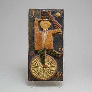 STIG LINDBERG, a stoneware wall relief from Gustavsberg.